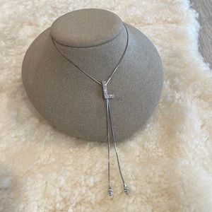 Cubic Zirconia Bolo Necklace